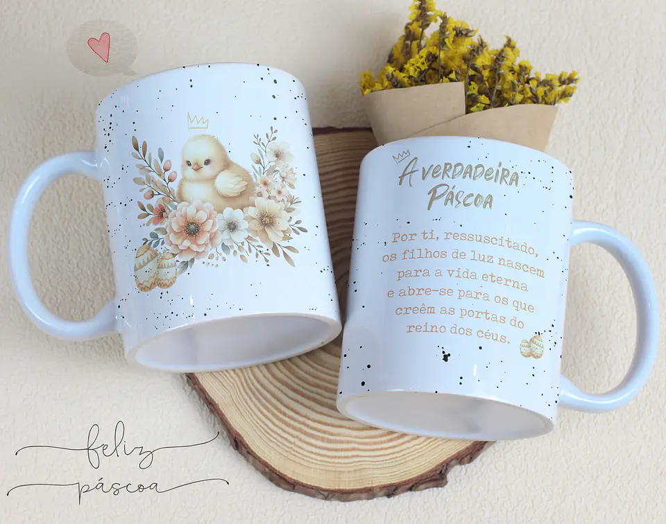 14 Artes para Caneca Páscoa Cristã Arquivos Editável 6