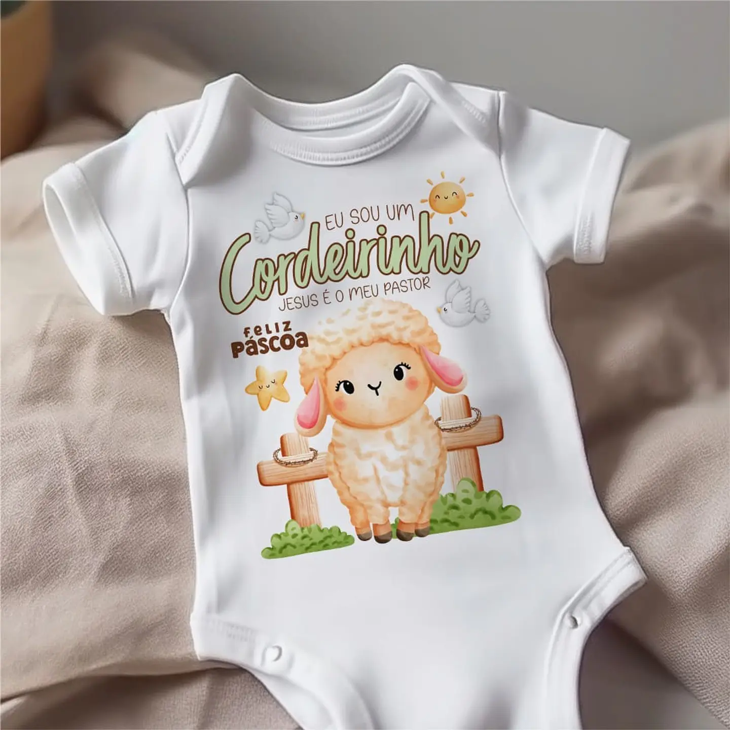 20 Artes para Body Páscoa Cristã Arquivo Editável  9