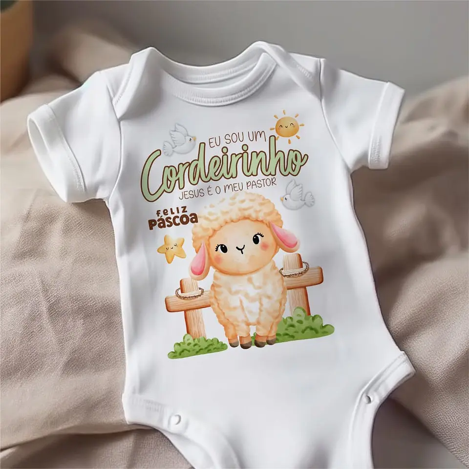 20 Artes para Body Páscoa Cristã Arquivo Editável  9