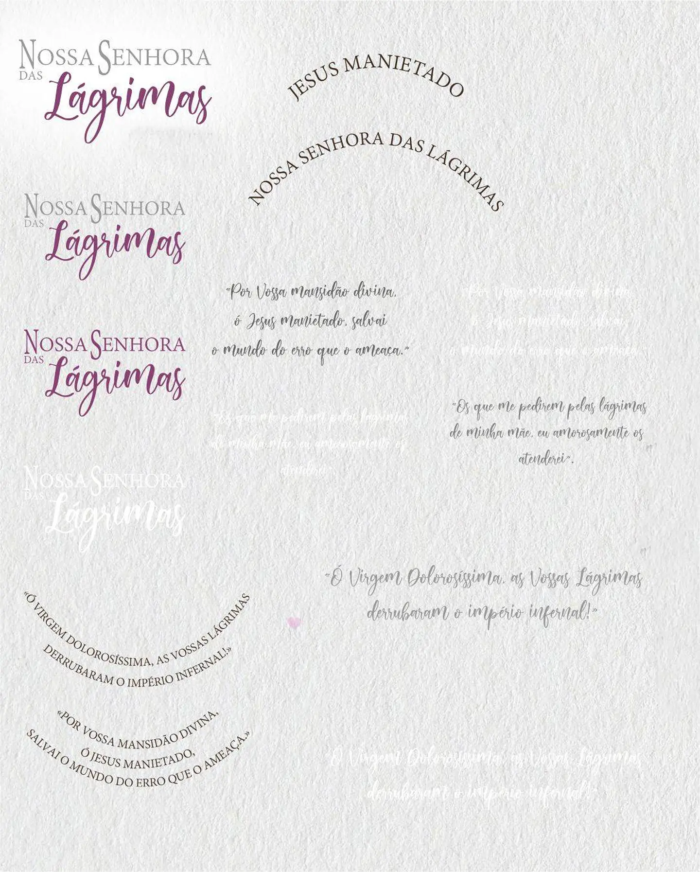 Kit Digital Nossa senhora das Lágrimas Aquarela em Png  4