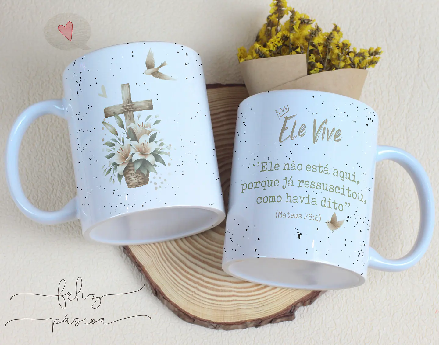 14 Artes para Caneca Páscoa Cristã Arquivos Editável 7