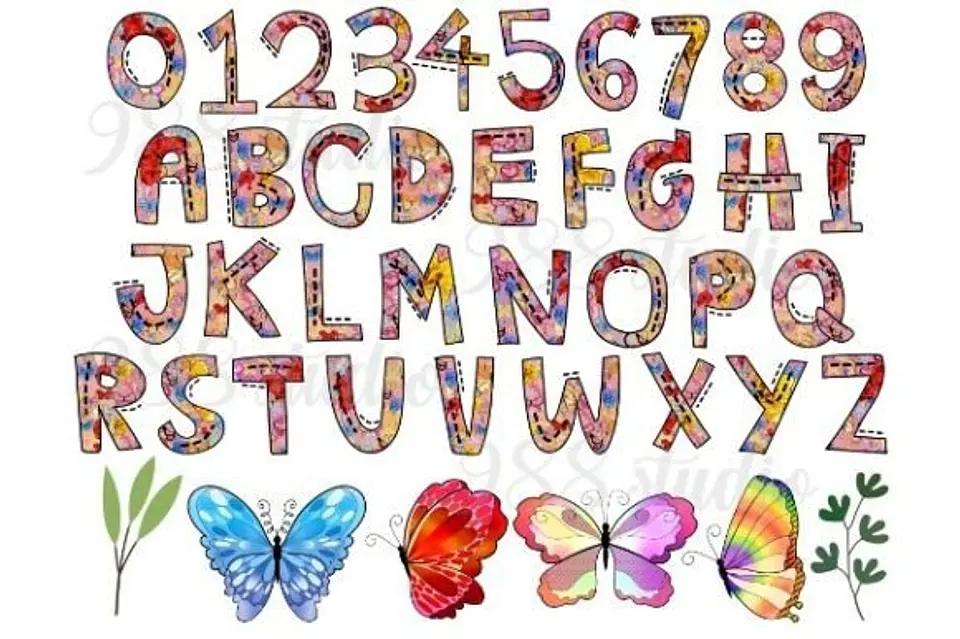 Kit Digital Alfabetos em Png  20