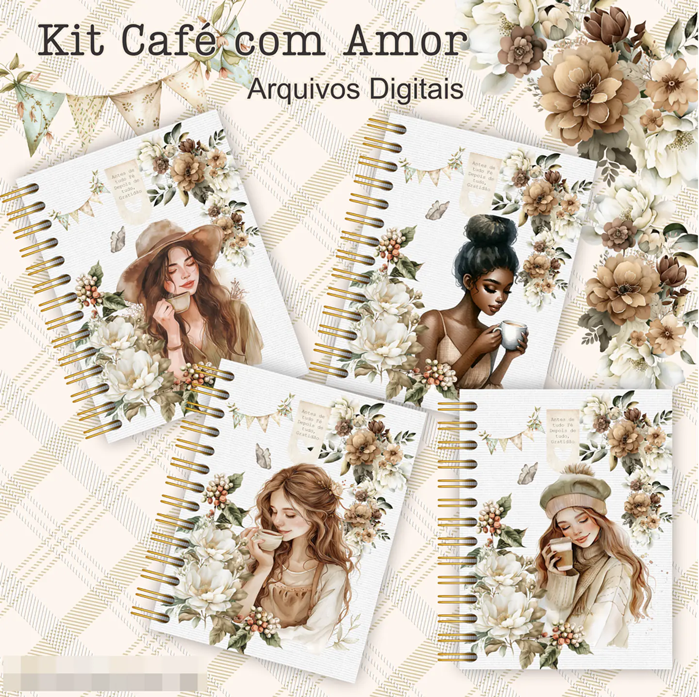 Kit Digital para Agendas e Bloquinhos em Png 4