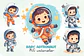 Kit Digital Mega Pacote Astronauta em Png - Thumbnail 11