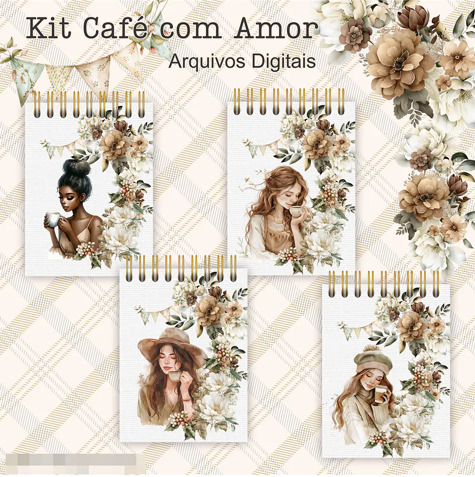 Kit Digital para Agendas e Bloquinhos em Png 5