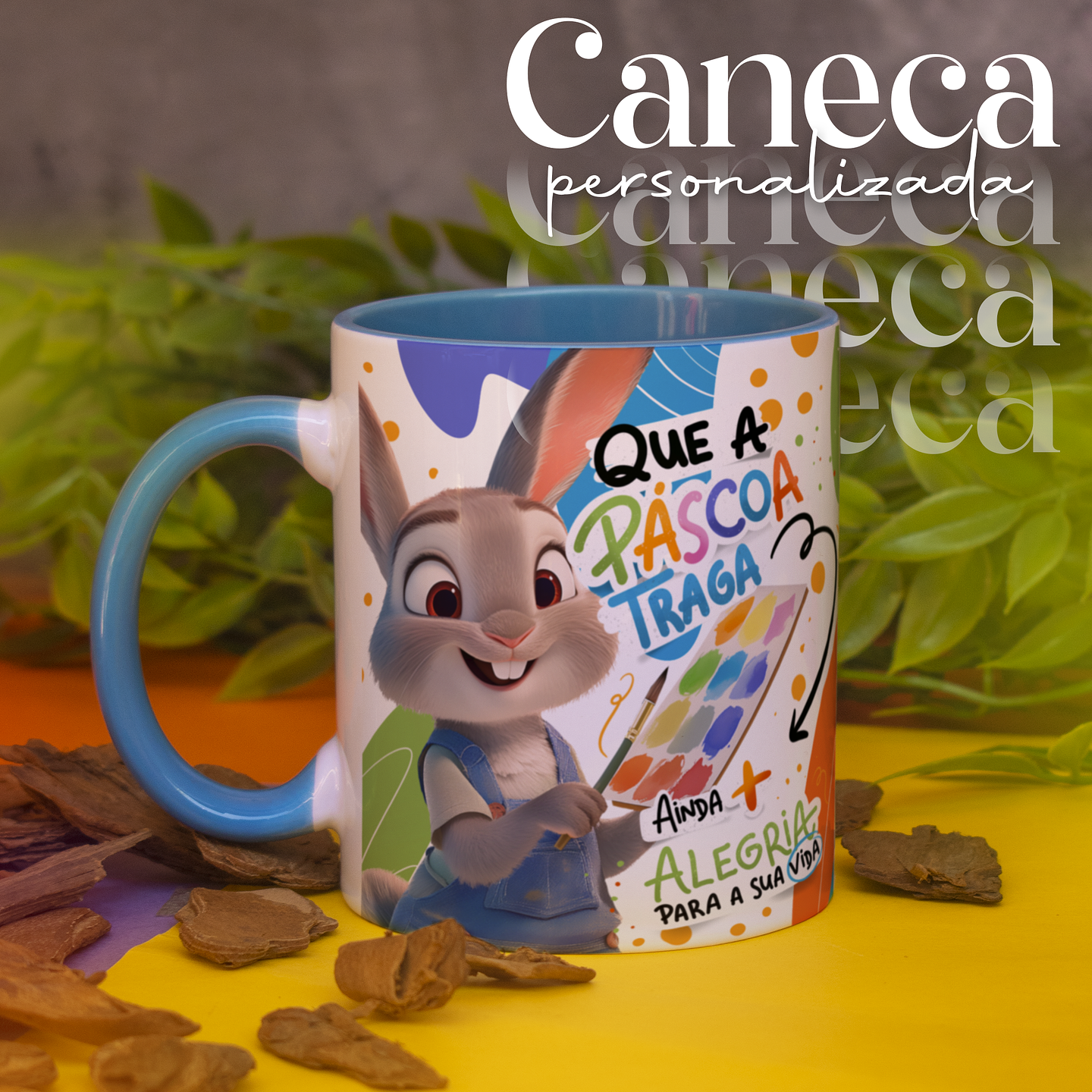 20 Arte para Caneca Páscoa Encantada Arquivo em Png 5