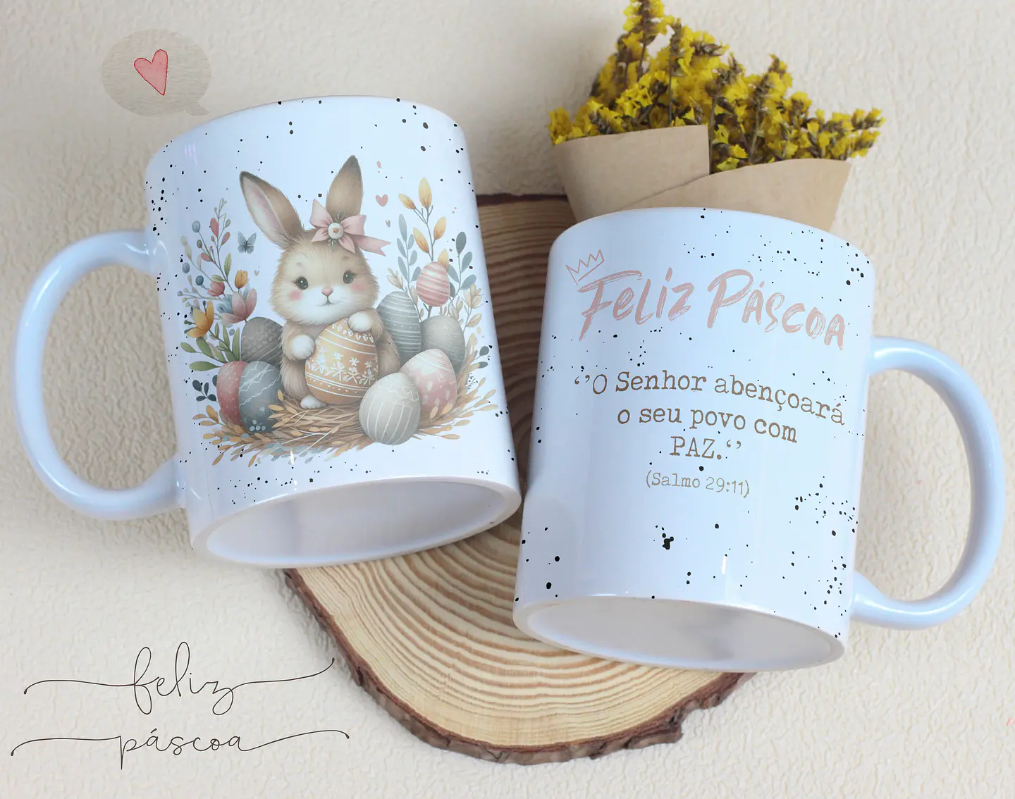 14 Artes para Caneca Páscoa Cristã Arquivos Editável 10