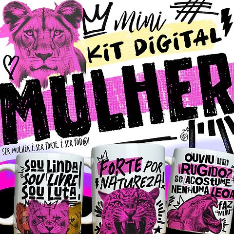 8 Artes para Caneca Mulheres Arquivos em Jpg 