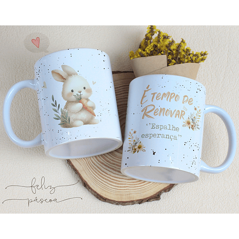 14 Artes para Caneca Páscoa Cristã Arquivos Editável