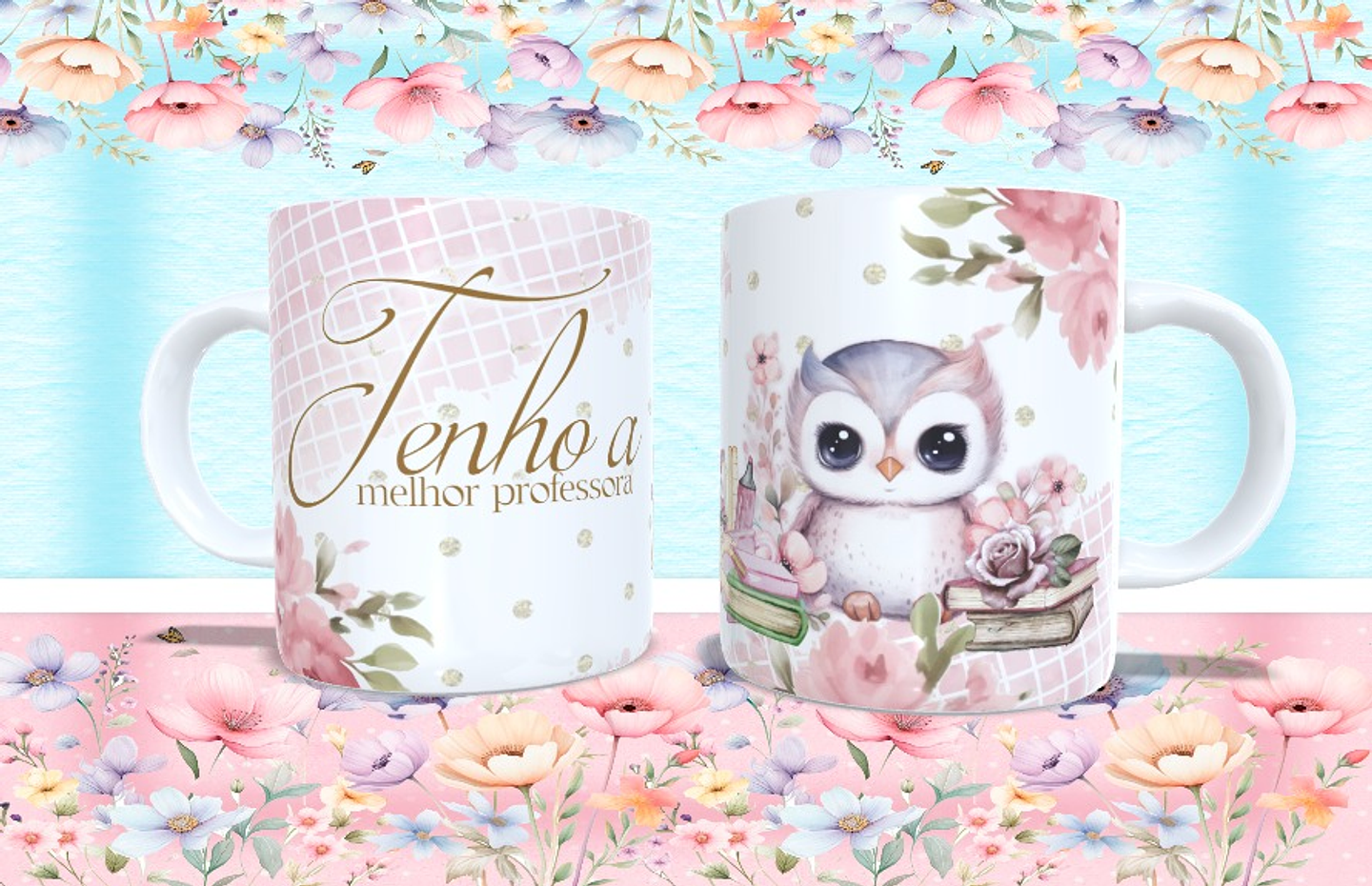 4 Arte para Caneca Professora Arquivo Editável 2