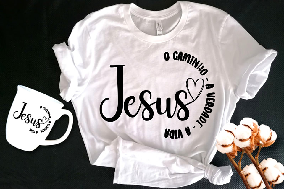 6 Arte para Camisa Jesus Religião Arquivo em Png 1