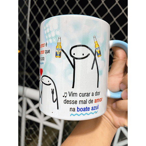 Arte Caneca Boate Azul Doente de amor procurei remédio na vida noturna Arquivo em Jpg