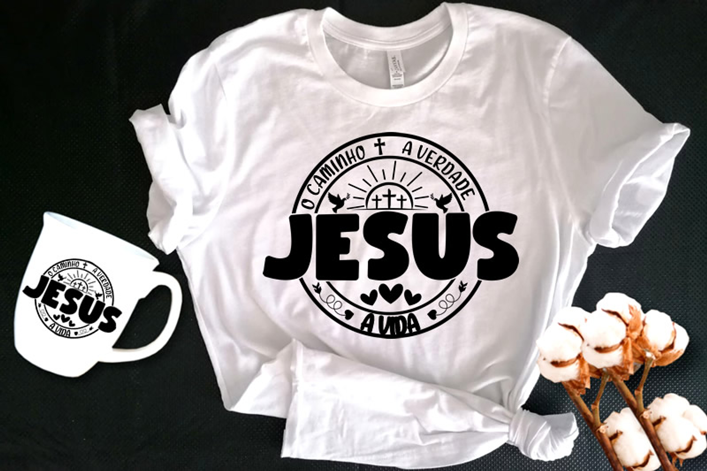 6 Arte para Camisa Jesus Religião Arquivo em Png 3
