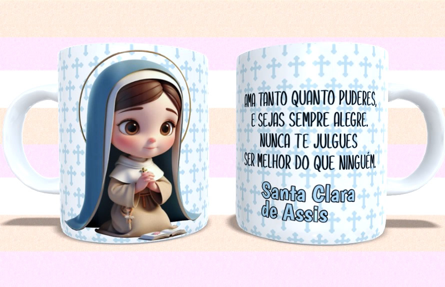 5 Arte para Caneca Santinhos cute Arquivo em Jpg  3