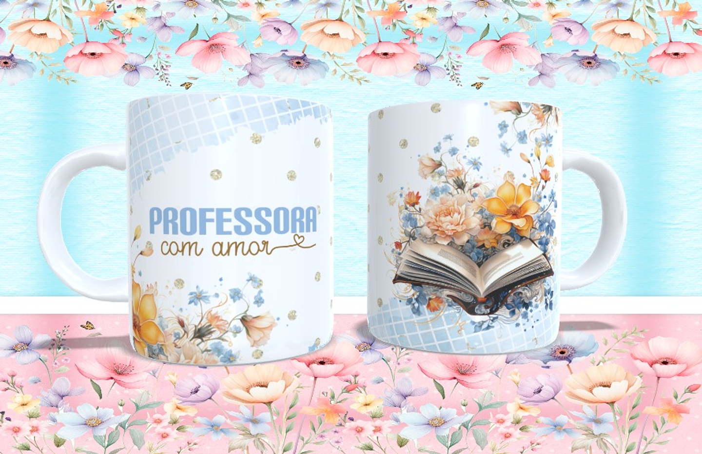 4 Arte para Caneca Professora Arquivo Editável 4