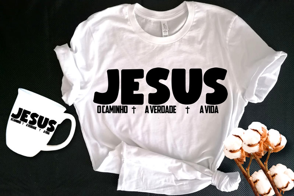 6 Arte para Camisa Jesus Religião Arquivo em Png 4