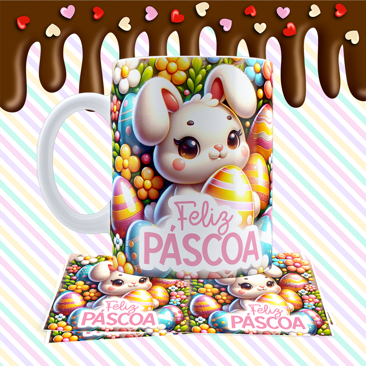 12 Arte para Caneca Páscoa Arquivo em Jpg 1