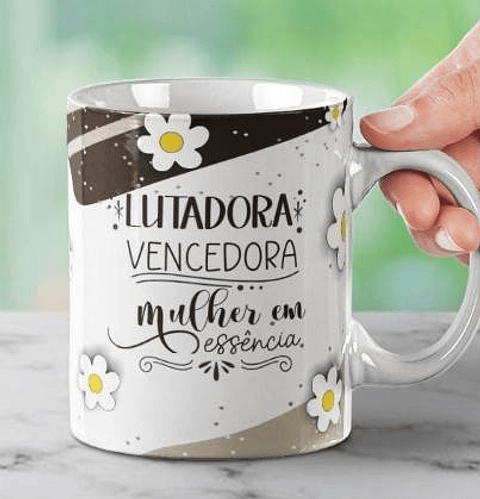 15 Arte para Caneca Dia das Mulheres Arquivo em Jpg 