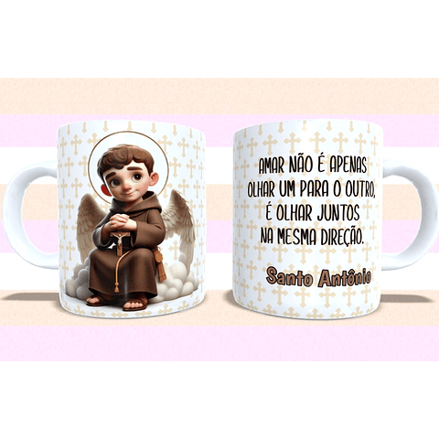 5 Arte para Caneca Santinhos cute Arquivo em Jpg 