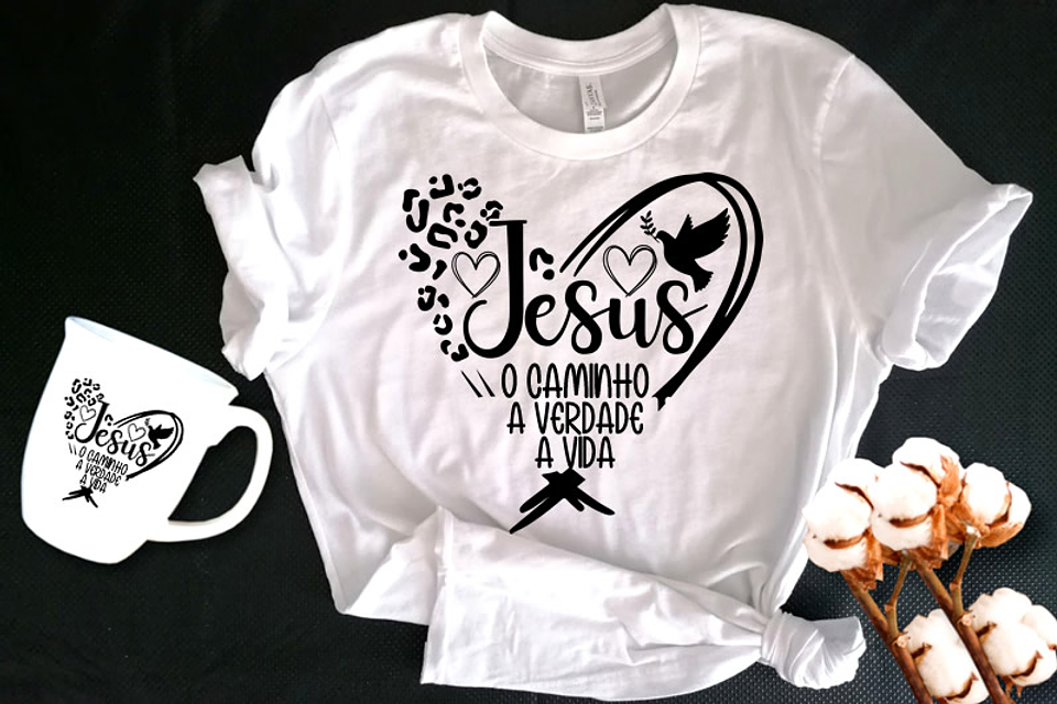 6 Arte para Camisa Jesus Religião Arquivo em Png 7