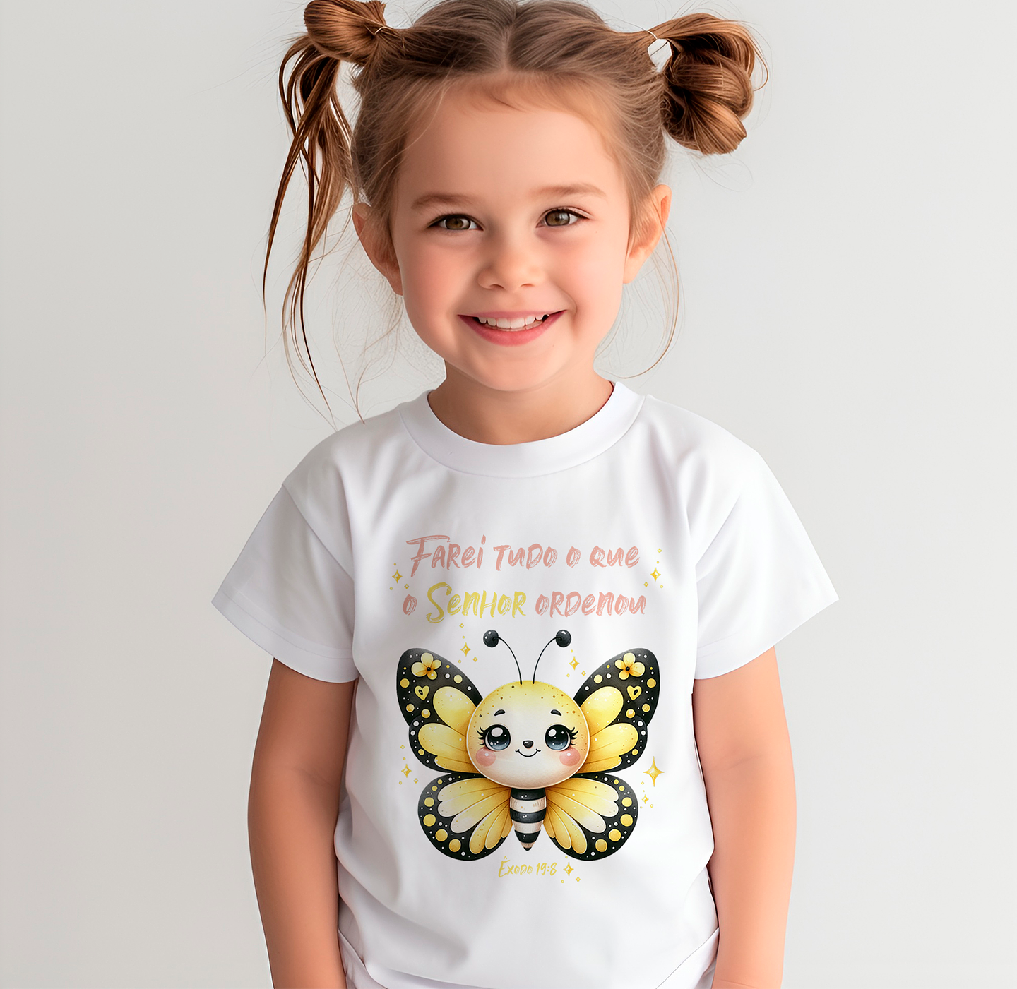 20 Arte para Camisa Infantil Abelinhas do Senhor Arquivo Editável 2