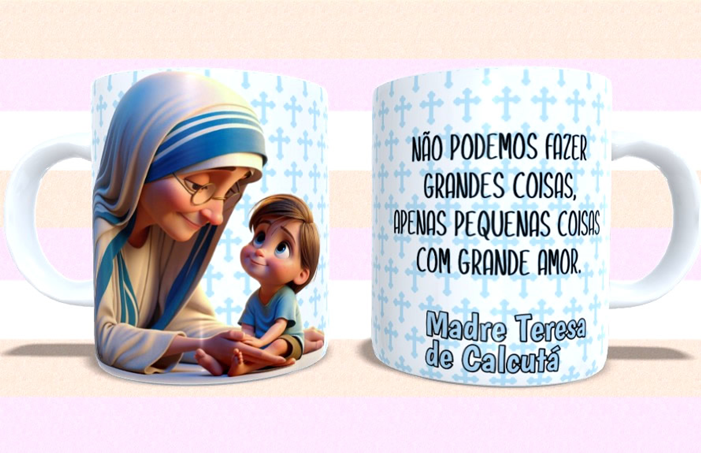 5 Arte para Caneca Santinhos cute Arquivo em Jpg  7