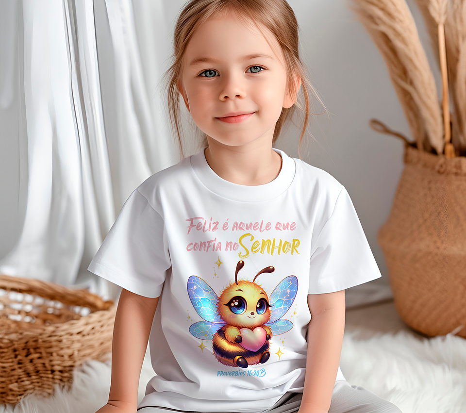 20 Arte para Camisa Infantil Abelinhas do Senhor Arquivo Editável 4
