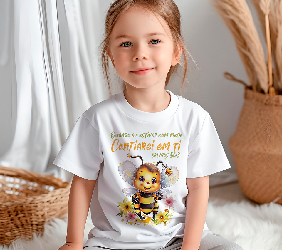 20 Arte para Camisa Infantil Abelinhas do Senhor Arquivo Editável 7