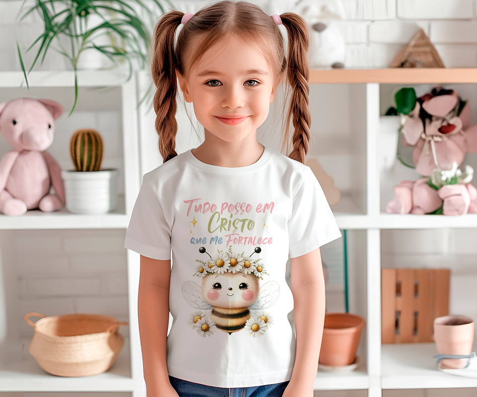 20 Arte para Camisa Infantil Abelinhas do Senhor Arquivo Editável 8