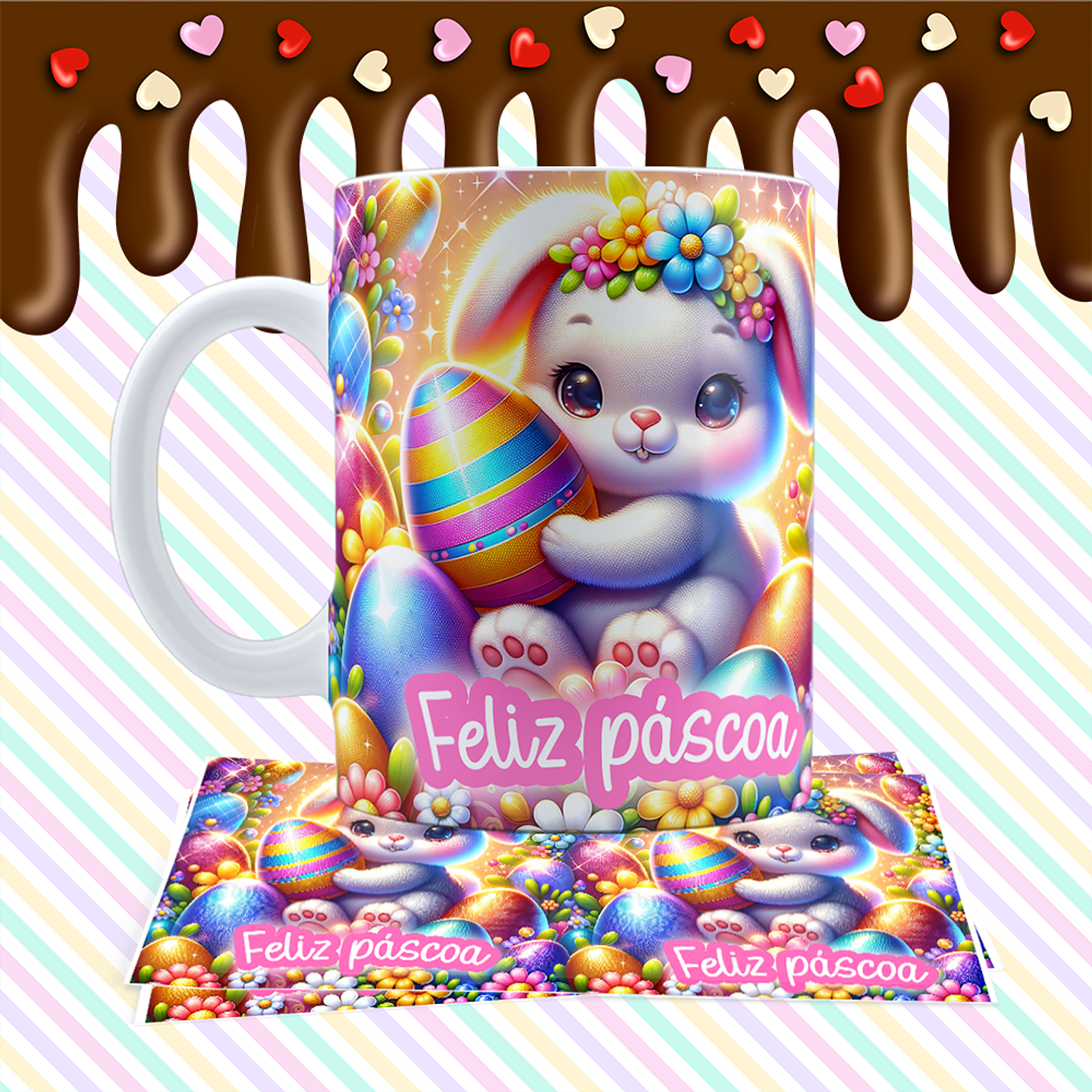 12 Arte para Caneca Páscoa Arquivo em Jpg 5