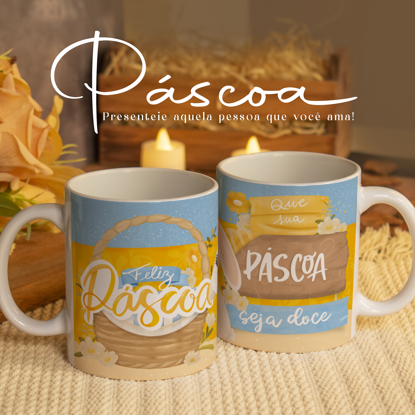 22 Arte para Caneca Páscoa Happy Arquivo em Jpg  16