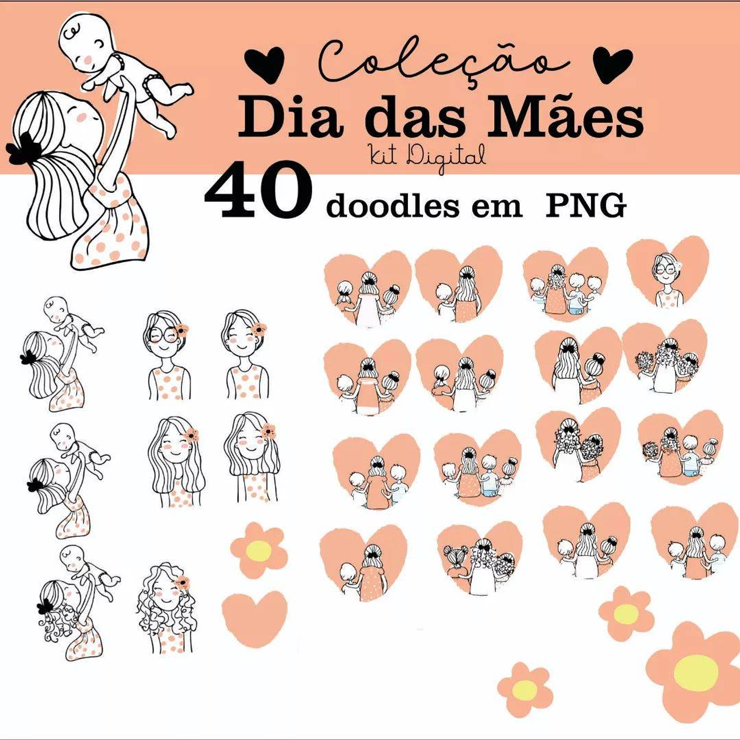 25 Arte para Caneca Dia das Mães Arquivo em Png 2