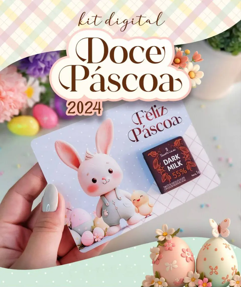Kit Digital Mimos Doce Páscoa em Png 1