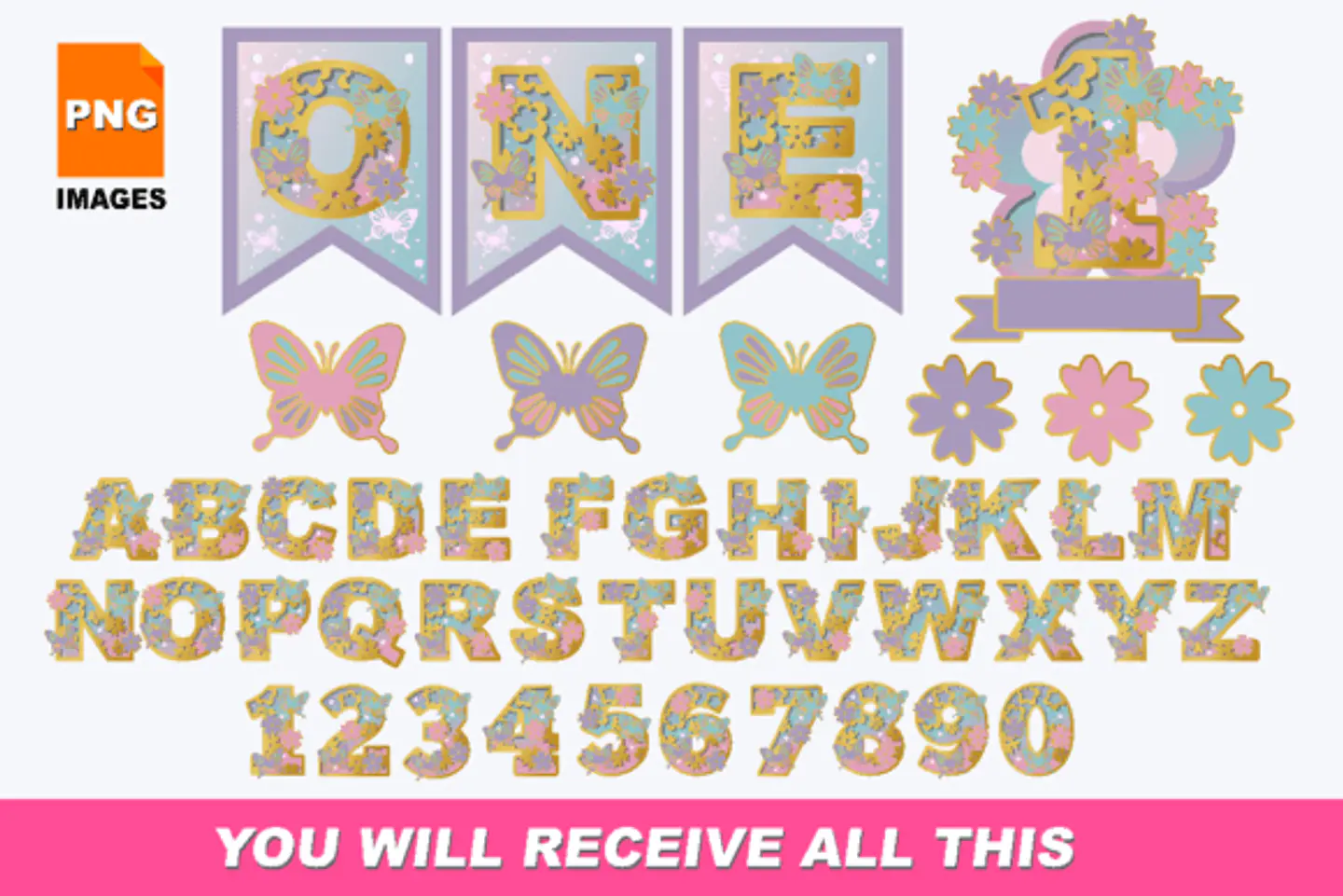 Kit Digital Alfabetos em Png  14