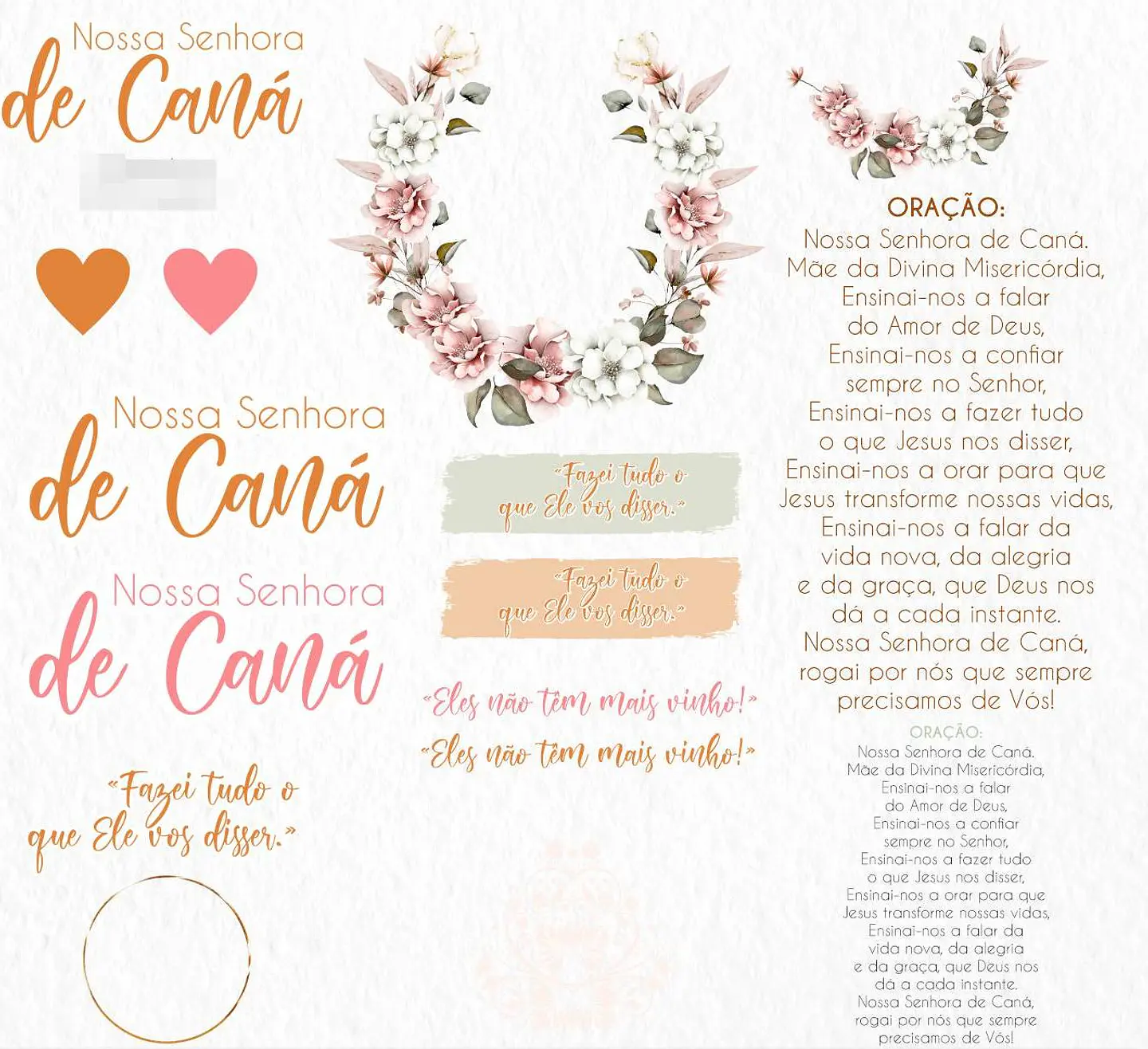 Kit Digital Nossa Senhora de Caná em Png 2