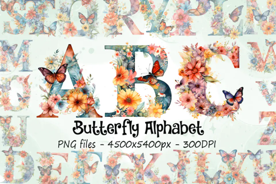 Kit Digital Alfabetos em Png  16