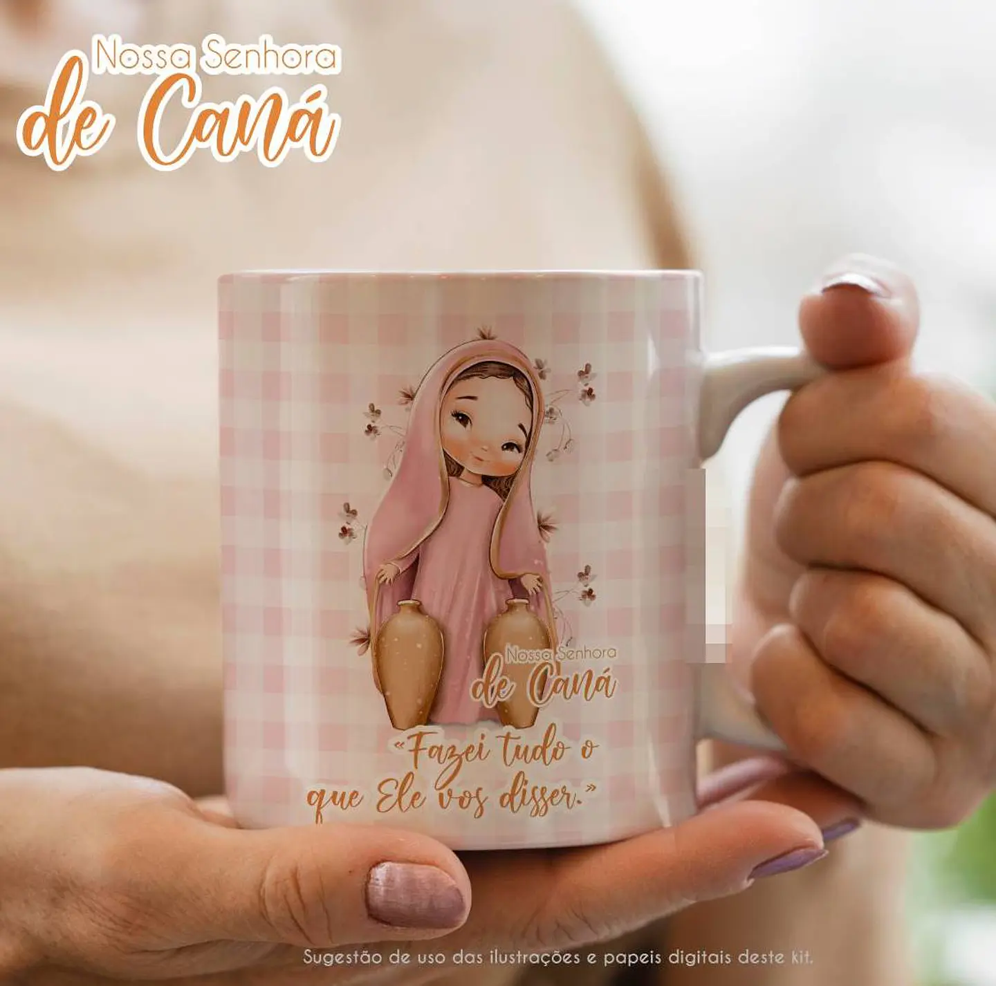 Kit Digital Nossa Senhora de Caná em Png 4