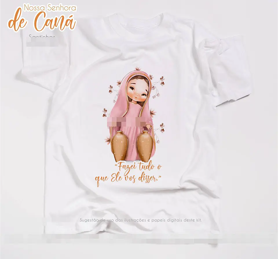 Kit Digital Nossa Senhora de Caná em Png 5