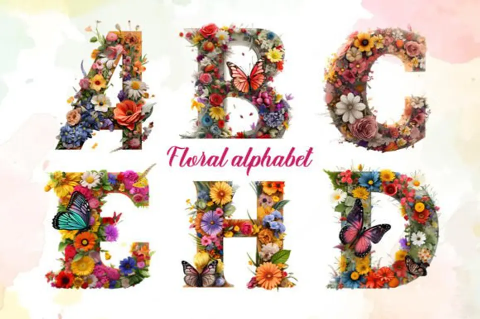 Kit Digital Alfabetos em Png  18