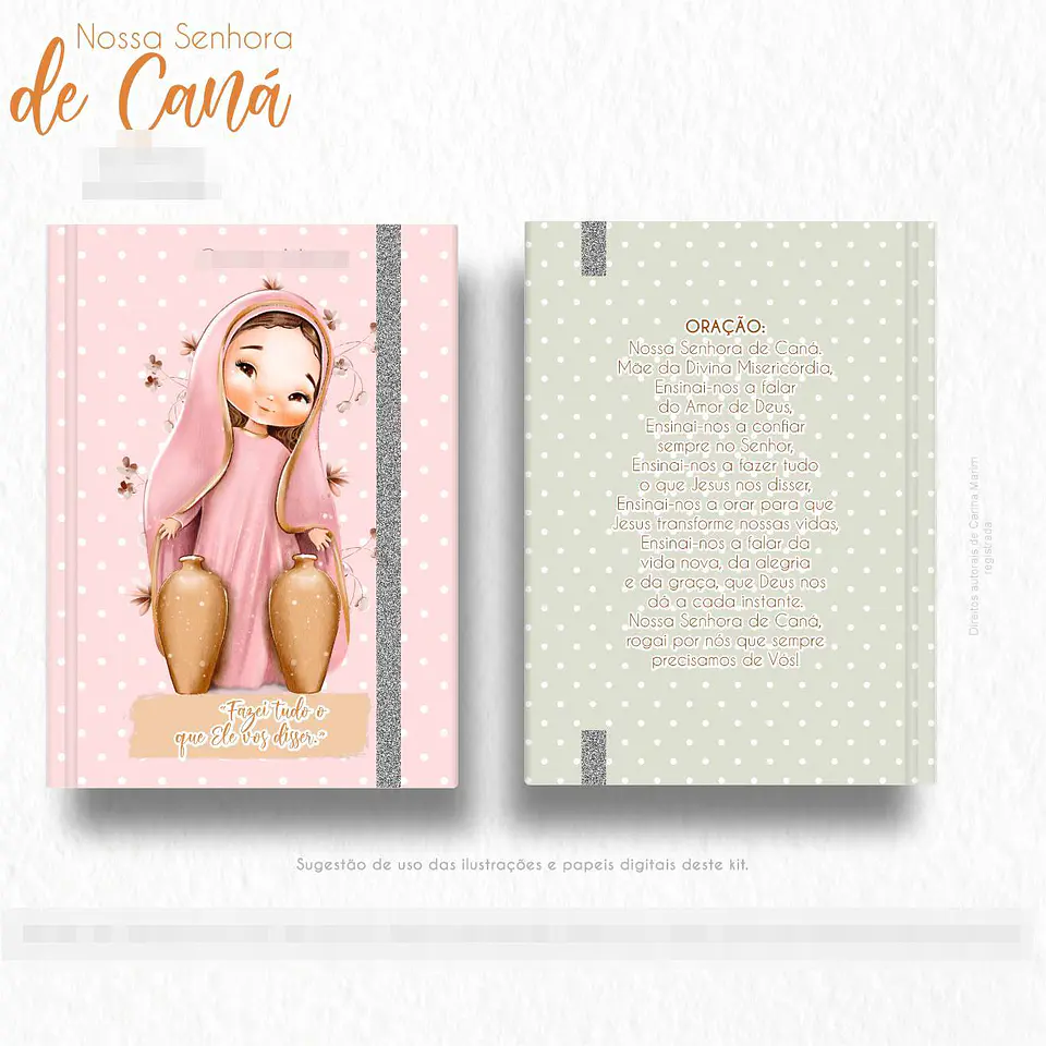 Kit Digital Nossa Senhora de Caná em Png 6