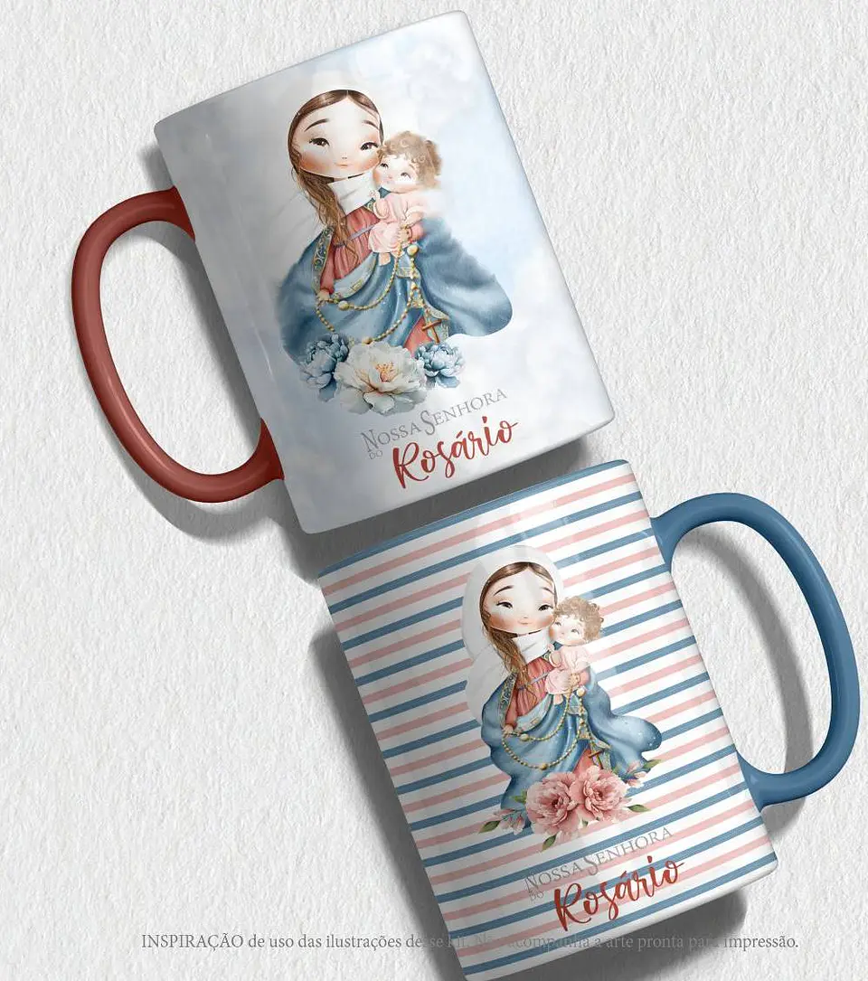 Kit Digital Nossa Senhora do Rosário em Png 3