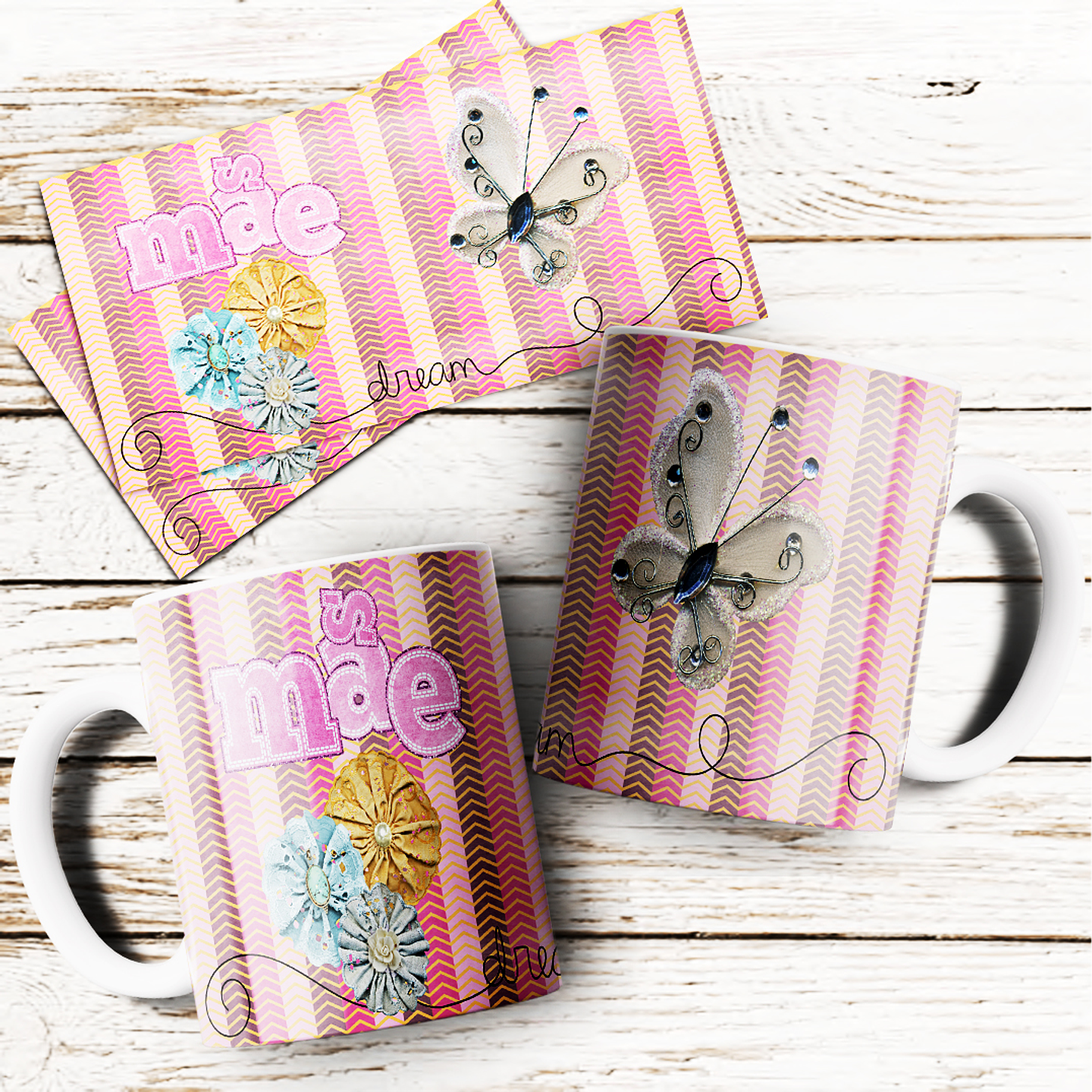 24 Arte para Caneca Dia das Mães Arquivo Editável  15