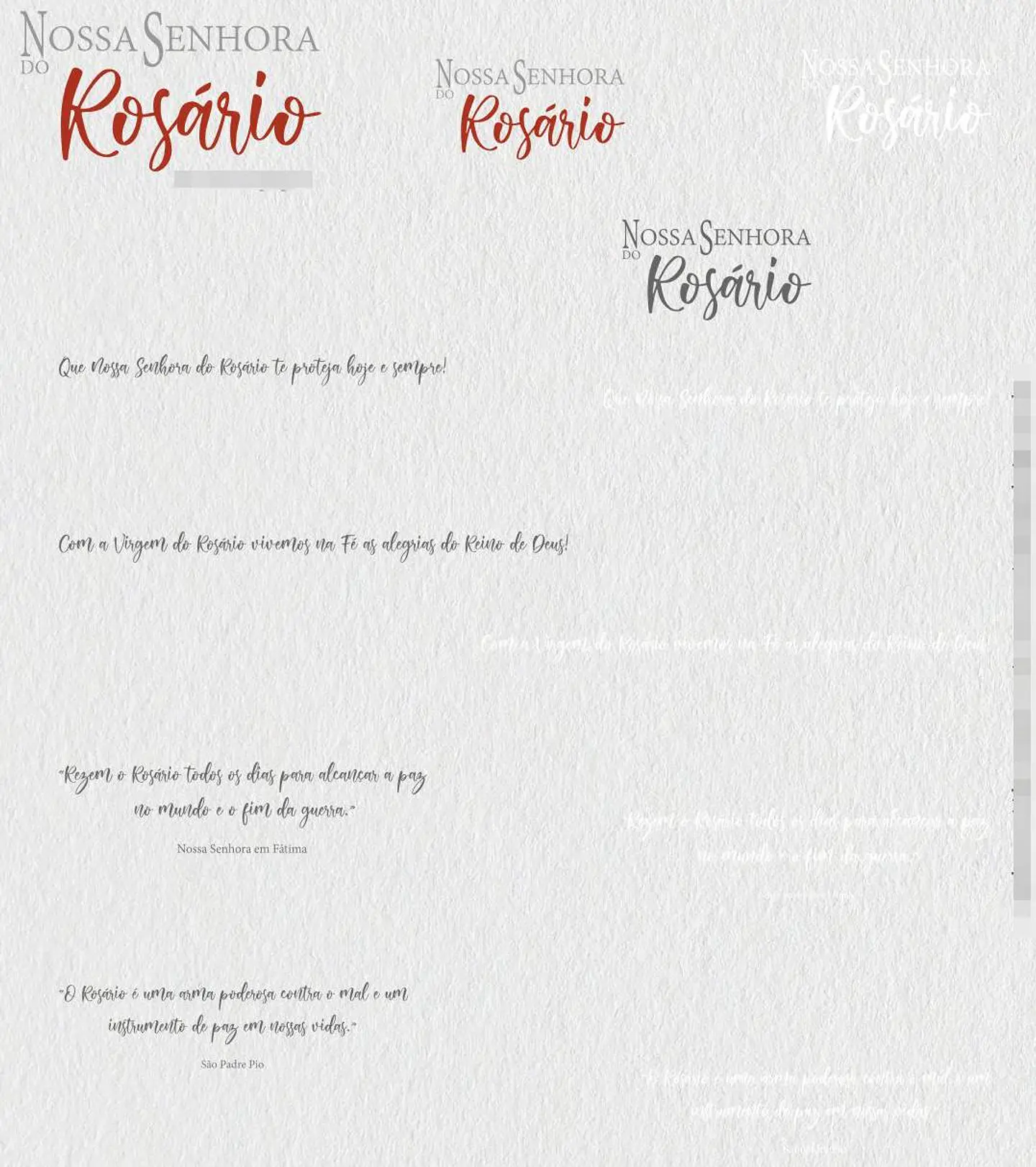 Kit Digital Nossa Senhora do Rosário em Png 5