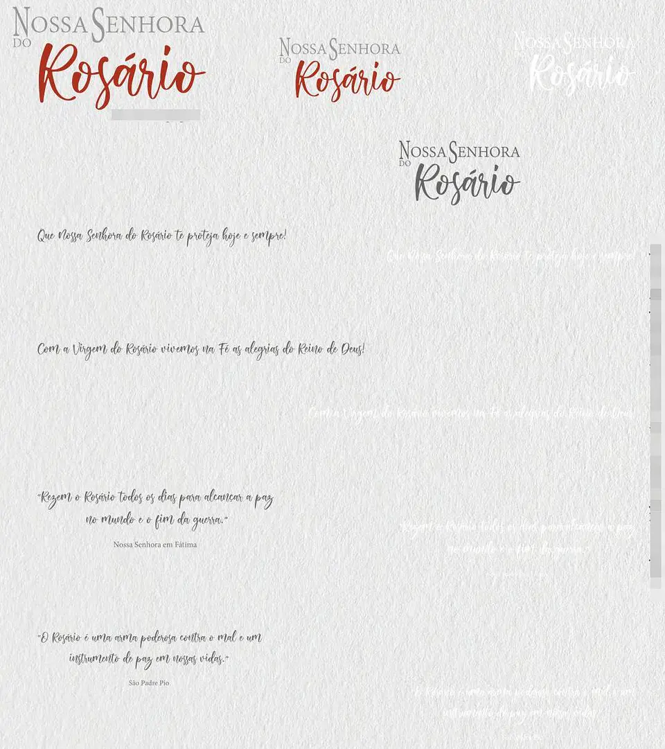 Kit Digital Nossa Senhora do Rosário em Png 5