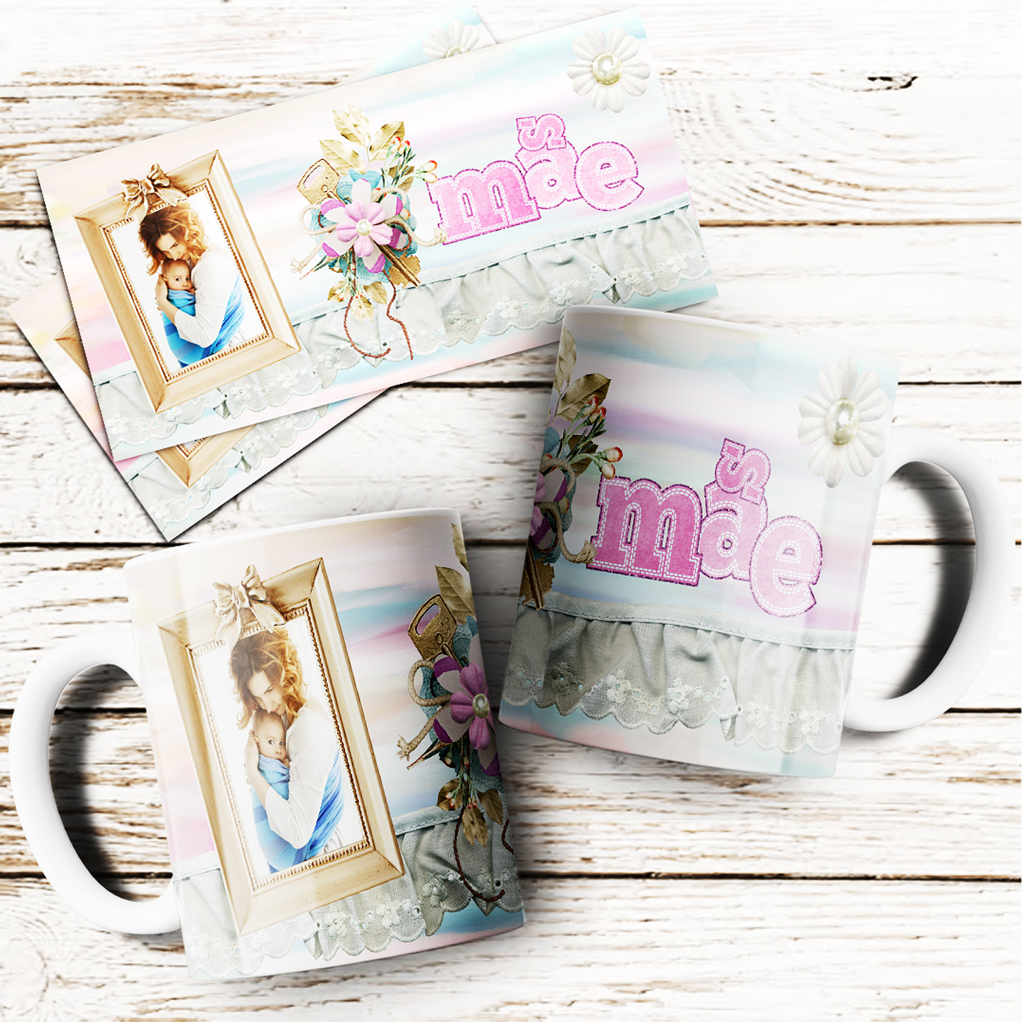 24 Arte para Caneca Dia das Mães Arquivo Editável  16