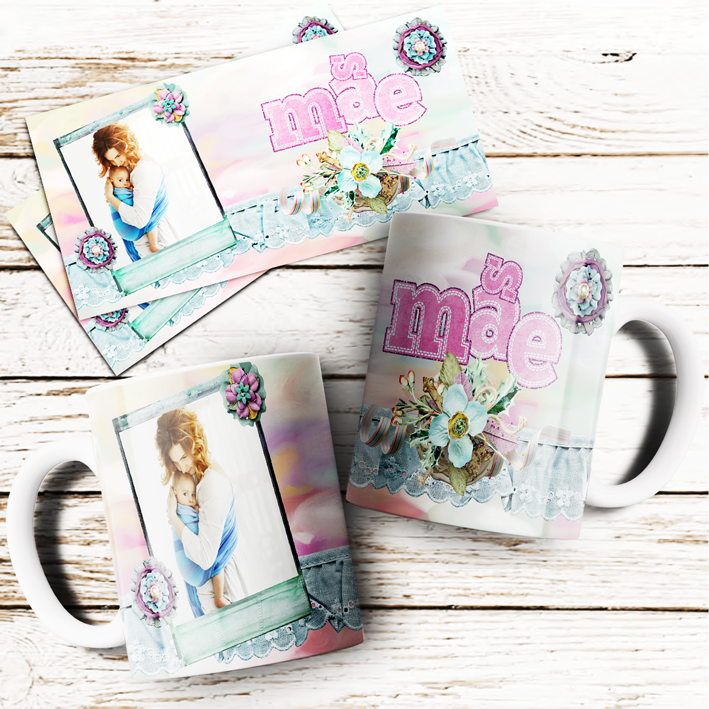 24 Arte para Caneca Dia das Mães Arquivo Editável  17