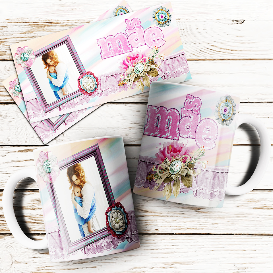 24 Arte para Caneca Dia das Mães Arquivo Editável  18