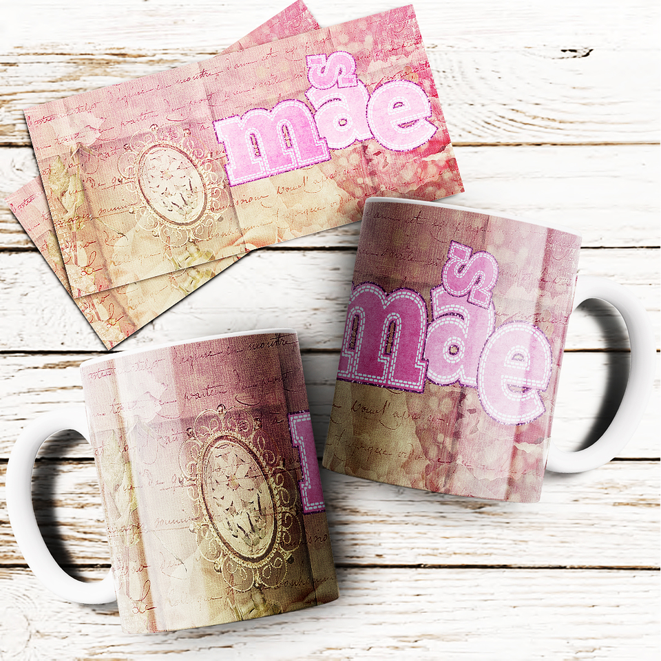 24 Arte para Caneca Dia das Mães Arquivo Editável  20