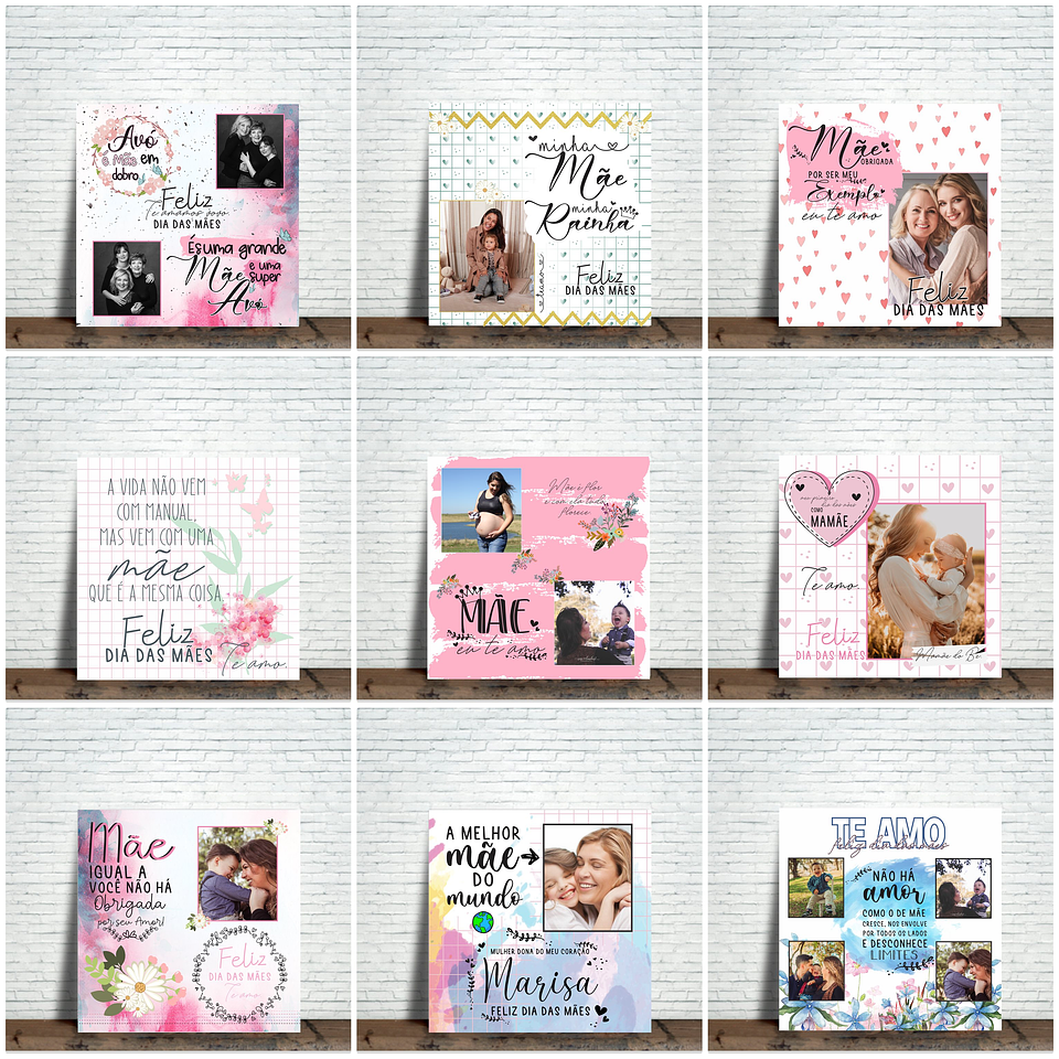 30 Arte para Caneca Ee Azulejo Dia das Mães Arquivo Editável 1