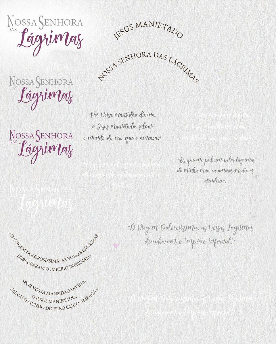 Kit Digital Nossa senhora das Lágrimas Aquarela em Png  4